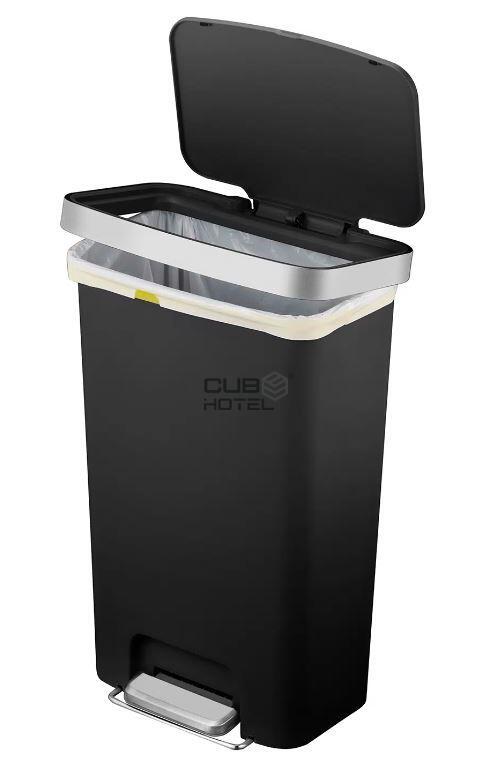 Papelera de Pedal 45L Negro EKO Hana